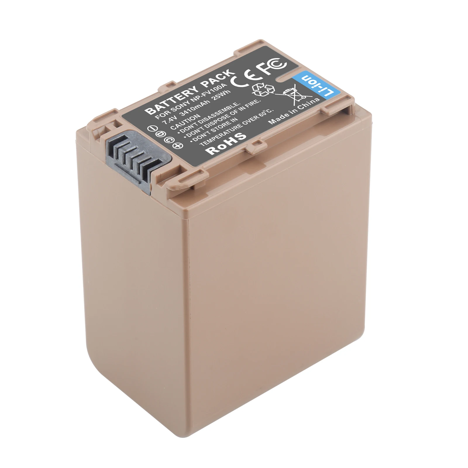 Batería de NP-FV100 NP FV100, 3410mAh, para SONY NP-FV100A, FDR-AX33, FDR-AX40, FDR-AX45, FDR-AX53, FDR-AX60, HDR-PJ675 - imagen 3