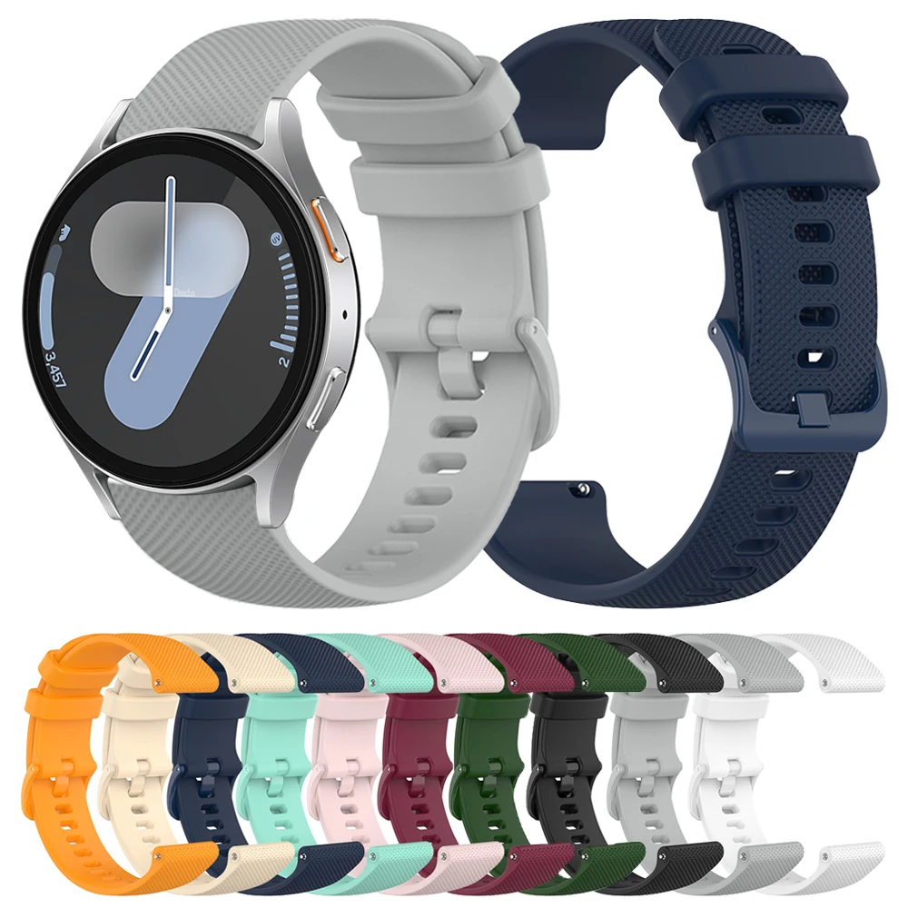 Correa de silicona para reloj Samsung, pulsera clásica de 22mm, 20mm, 7/6/5, 40/44mm, 5 Pro, 45mm, 4, 6, 43mm, 47mm - imagen 2