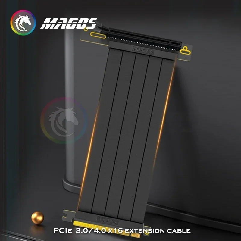 Cable de extensión de tarjeta gráfica, cable elevador PCIE X16, elevador PCI Express de 15/20 cm, extensor blindado, antijam para GPU AXYB, 3,0, 4,0 - imagen 5