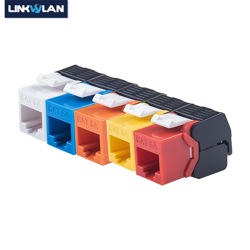 Keystone RJ45 CAT6A – Módulo Toolless 10G Multicolor - imagen 3