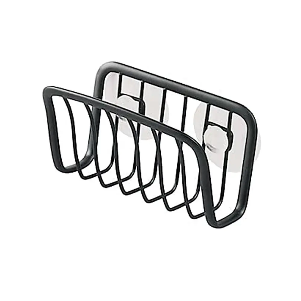 Estante de esponja para fregadero, estante de almacenamiento de drenaje, soporte organizador de trapo de bola de alambre de cocina de acero inoxidable, estante de almacenamiento de cocina - imagen 4