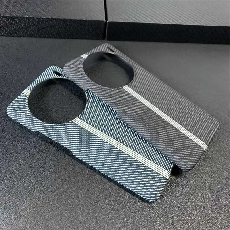 Para VIVO X200 Pro funda de moda de fibra de carbono dura funda protectora trasera de piel delgada para VIVO X200Pro Mini X 200 carcasa de teléfono - imagen 3