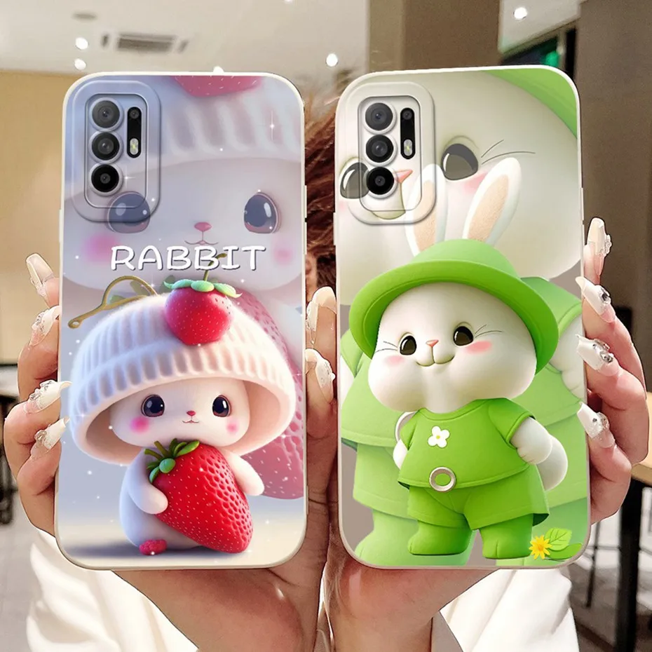 Funda de teléfono con dibujos animados para OPPO Reno5 Z / Reno6 Z, funda de silicona suave a prueba de golpes para Oppo Reno 5Z 6Z 5G, parachoques - imagen 2