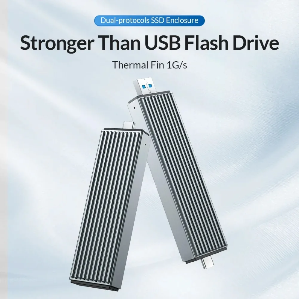 ORICO M.2 NVME SSD Case Extemal M.2 Hard Drive Case Type-C 10Gbps protocolos duales NVME NGFF SATA carcasa para computadora portátil y teléfono - imagen 2