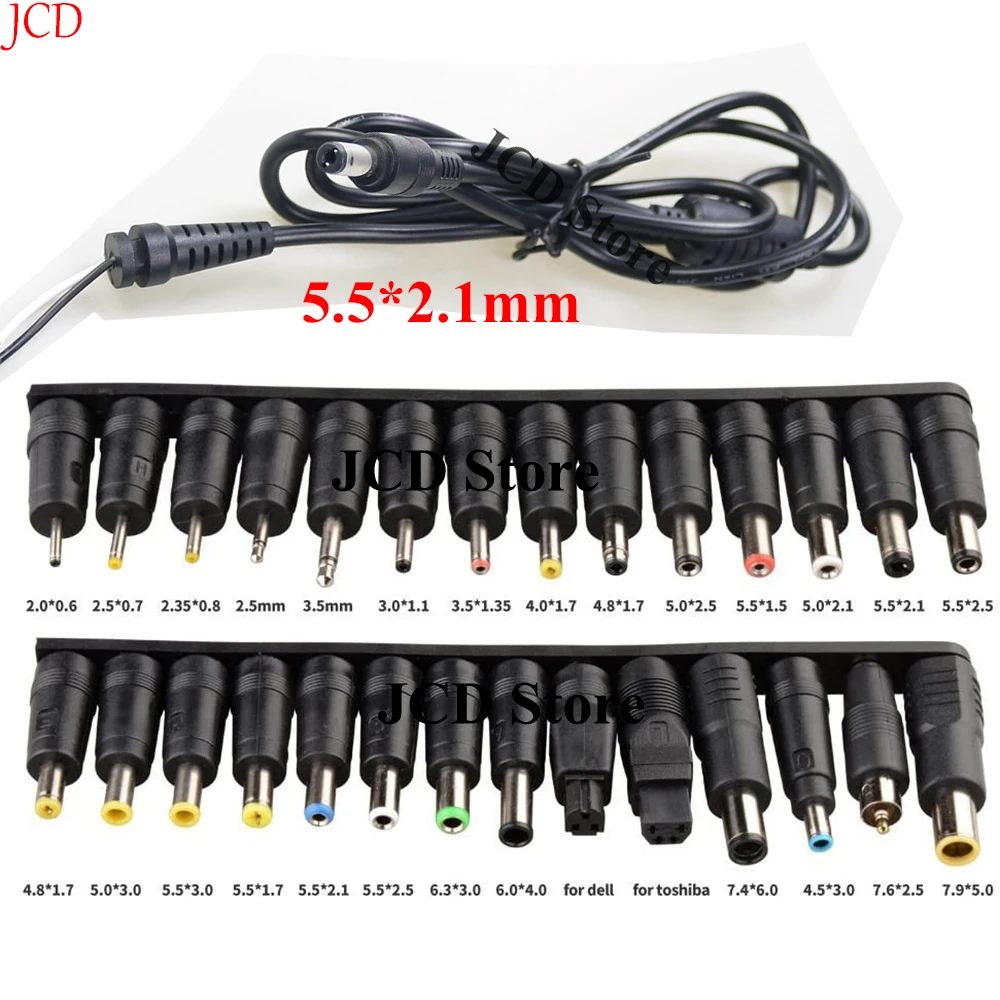 Enchufe Universal DC Power 5,5x2,1mm2,5mm DC head Jack cargador para enchufar adaptador de corriente para portátil tamaño cuadrado tipo c USB - imagen 5