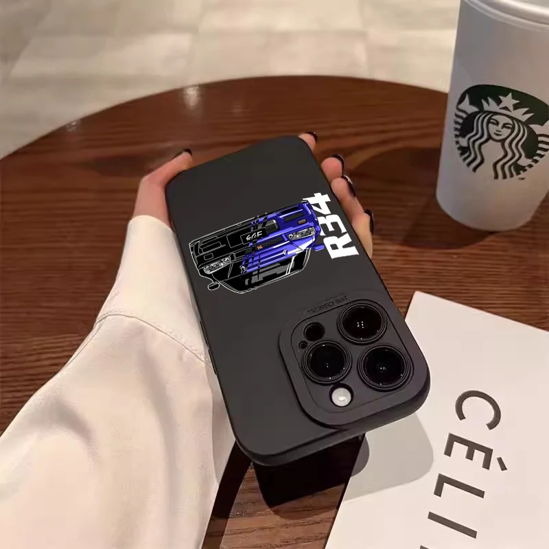 Funda de teléfono a prueba de golpes con diseño de coche elegante para iPhone 17 16E 16 15 14 13 12 11 Pro Max Air 13 12 XR X 7 8 Plus SE2 funda suave - imagen 3