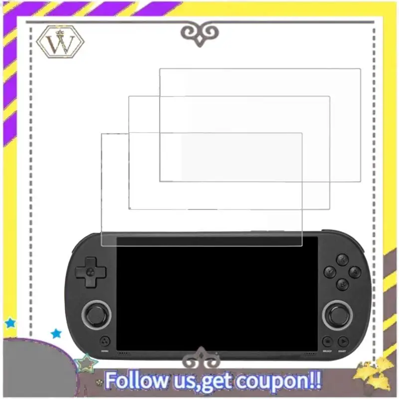 AU33-para consolas de juegos Trimui Smart Pro, película de vidrio templado 9H, Protector de pantalla HD antiarañazos, película protectora de vidrio - imagen 5