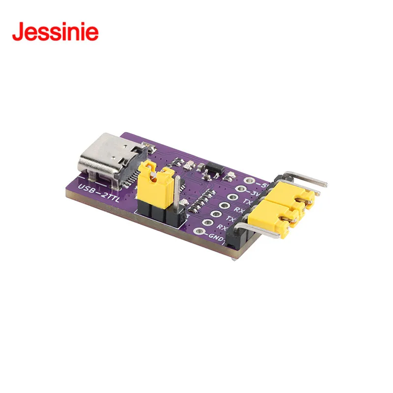 Módulo de puerto serie TTL USB a 2 canales, tipo C, 3Mbps, Chip CH342 de alta velocidad, placa de conversión de comunicación PCB, 2 uds./1 ud. - imagen 3