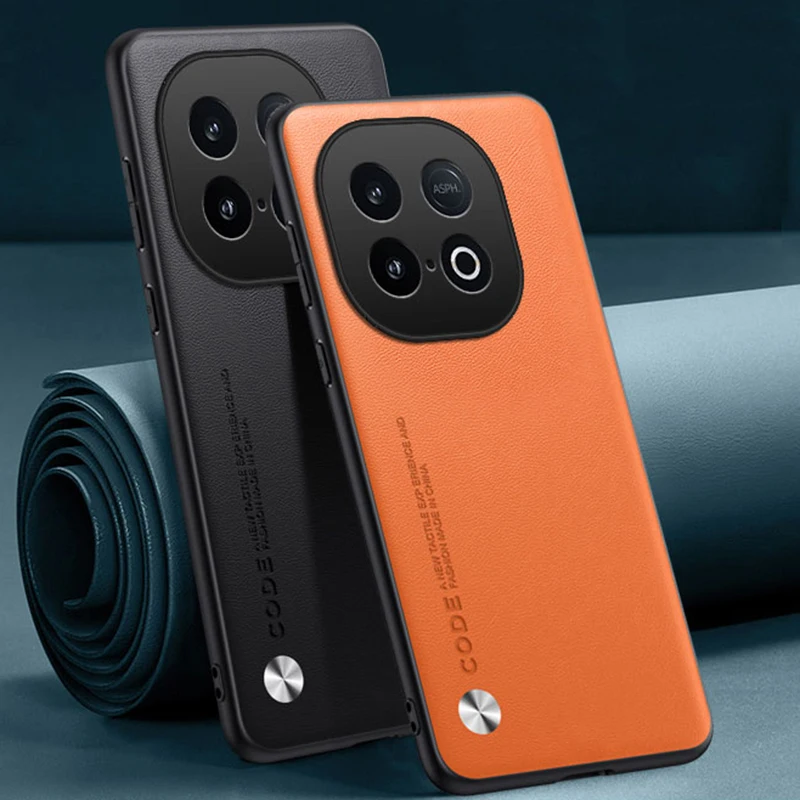 Funda de teléfono de cuero de lujo para Vivo iQOO Z10 Turbo Pro, funda protectora de silicona mate a prueba de golpes para iQOO Z10 Turbo Coque - imagen 2