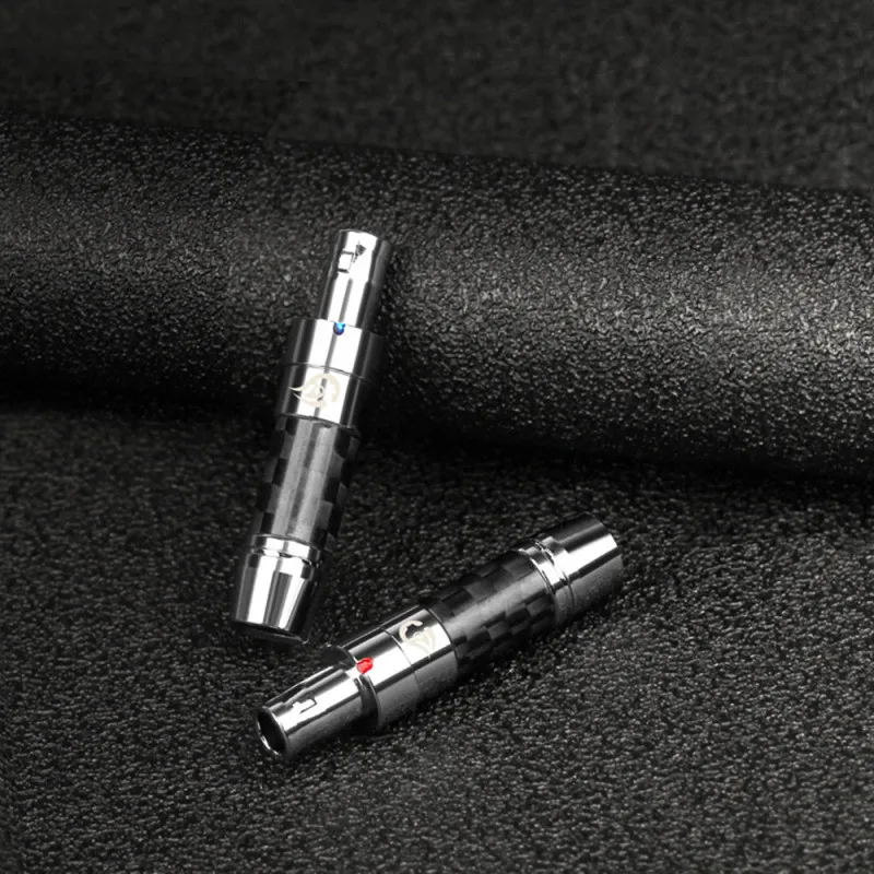 Conector de Audio HD800 HD800S HD820 D1000 Audiophile Hifi auriculares pines fibra de carbono rodio plateado auricular enchufe de soldadura - imagen 4