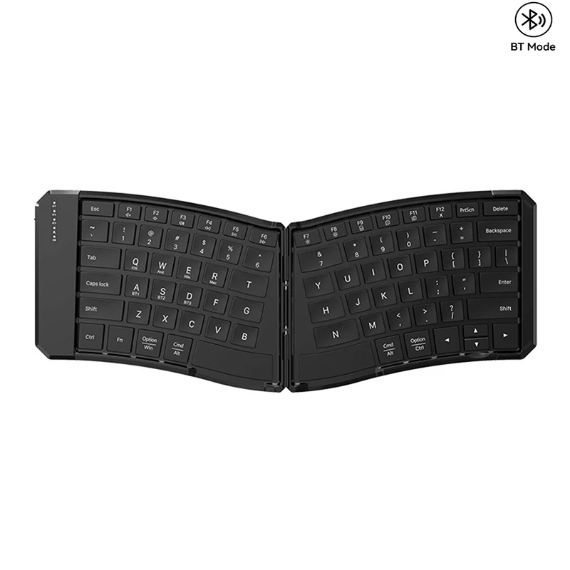 Jomaa Teclado Bluetooth plegable ergonómico, teclado portátil compacto dividido para viajes de negocios