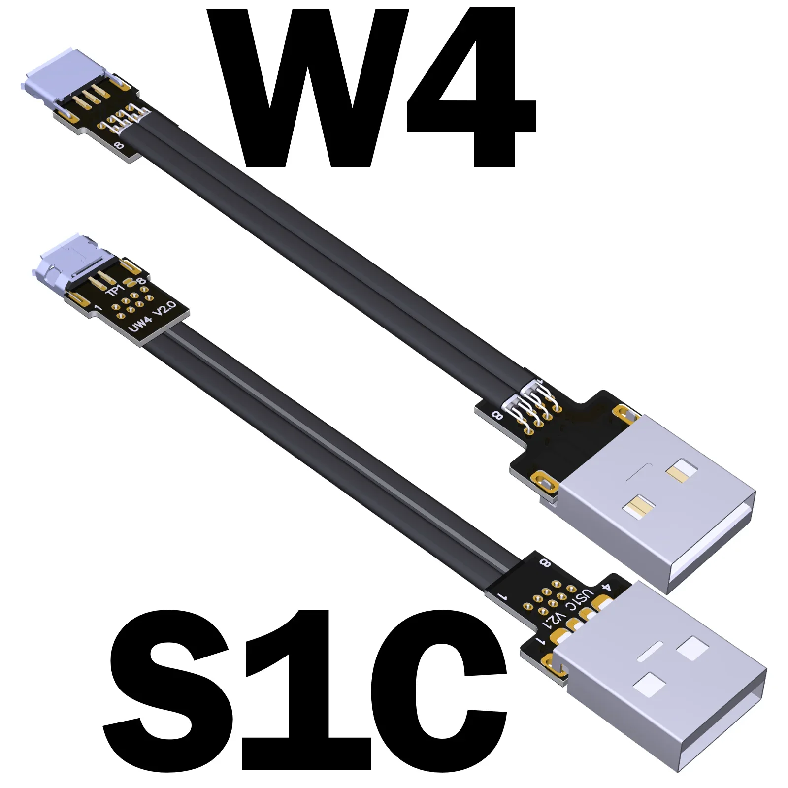 Cable de extensión USB A 2,0 a Micro B tipo A macho a hembra adaptador MicroB USB2.0 Cable plano Cable ultrafino con escudo - imagen 2