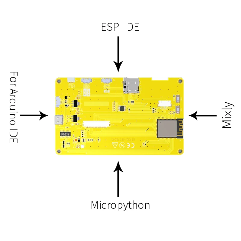 ESP32-S3 pantalla inteligente IPS 800*480 de 4,3 pulgadas para Arduino LVGL HMI 8M PSRAM 16M Flash WIFI y Bluetooth RGB pantalla LCD + Tutorial - imagen 5