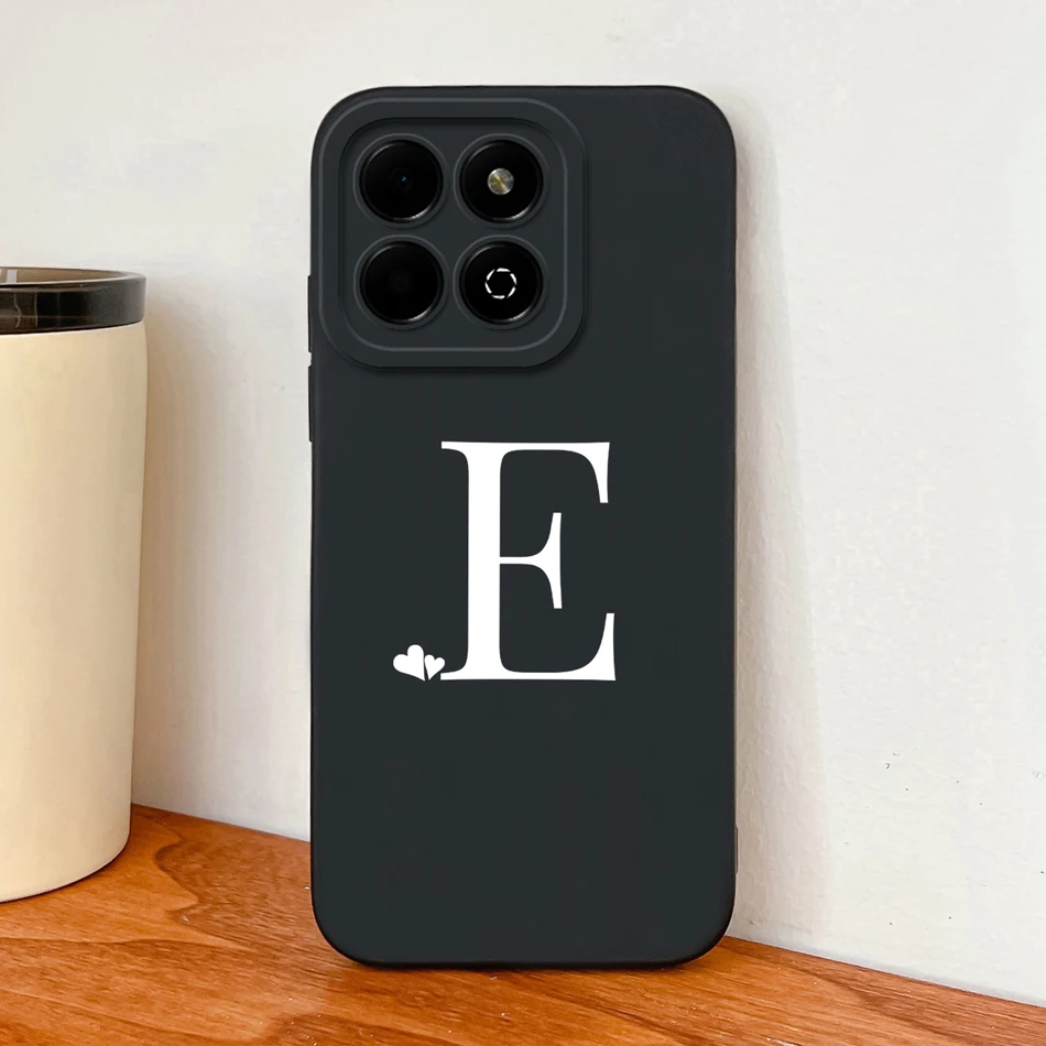 Para Honor X6B Plus funda Simple letras de corazón carcasa de teléfono de silicona líquida suave para Honor X6 B X6b + fundas traseras de protección completa - imagen 3