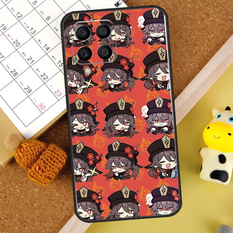 Hu Tao Genshin-funda chibi de impacto para Samsung Galaxy M31 M21 M11 M14 M54 M13 M23 M16 M20 M34 M52 M32 M12 M36 M56 M15 M55 - imagen 3