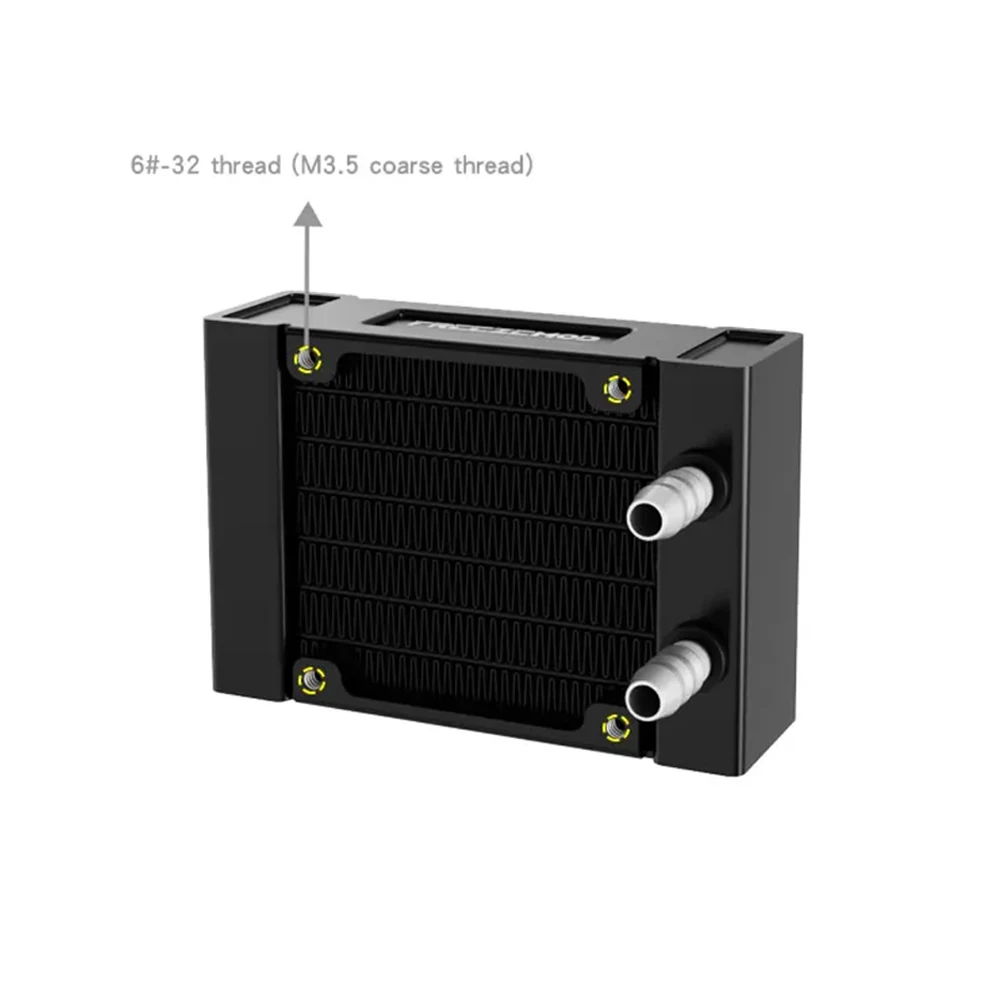 FREEZEMOD PC disipador de calor de aluminio 60mm tubo de radiador de aluminio Mini intercambiador de calor enfriador de agua refrigeración líquida SR-LP20-60F75 - imagen 5