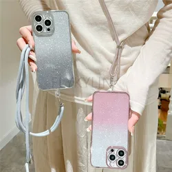 Funda Honor X8B/X7/X9 Silicona Purpurina con Cordón Cruzado