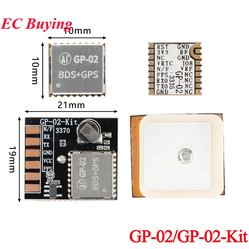 Placa de desarrollo de GP-02-Kit, módulo de sincronización BDS GNSS de modo Dual, receptor de navegación de posicionamiento por satélite, módulo SOC, 5 uds./1 ud.
