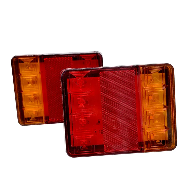 Luz LED trasera para remolque, lámpara de freno, impermeable, indicador de señal de giro para camión, caravana, furgoneta, Barco, 12/24V-80V, 2 piezas - imagen 3