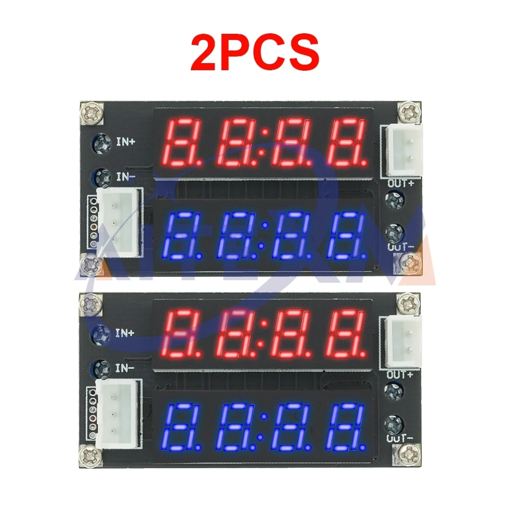 2 uds 5A potencia ajustable CC/CV módulo de carga reductor controlador LED voltímetro amperímetro voltaje de corriente constante XL4015 2 en 1