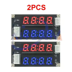 2 uds 5A potencia ajustable CC/CV módulo de carga reductor controlador LED voltímetro amperímetro voltaje de corriente constante XL4015 2 en 1