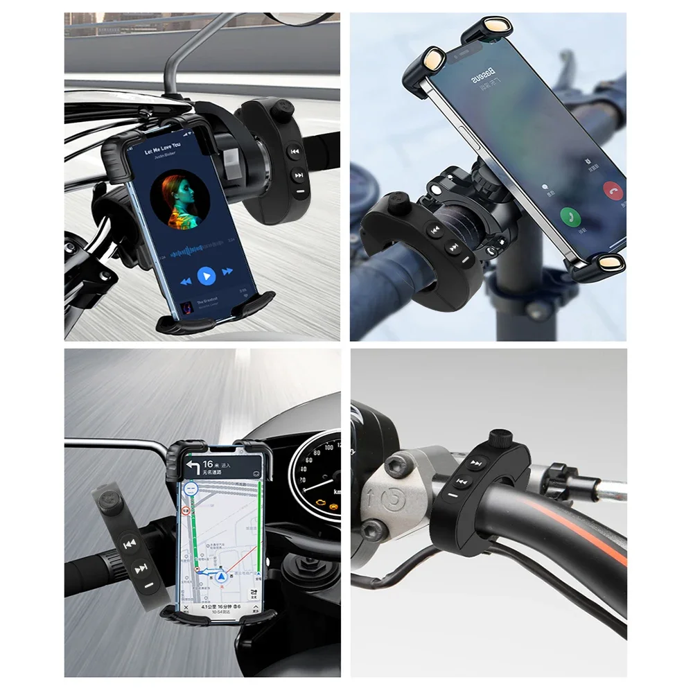 Botón multimedia inalámbrico Bluetooth 5,3, mando a distancia, casco de motocicleta, auricular, volante de coche, reproducción de música MP3 para teléfonos - imagen 5
