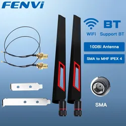 Fenvi Antena WiFi 6 AX210 Dual Banda RP-SMA Alta Ganancia