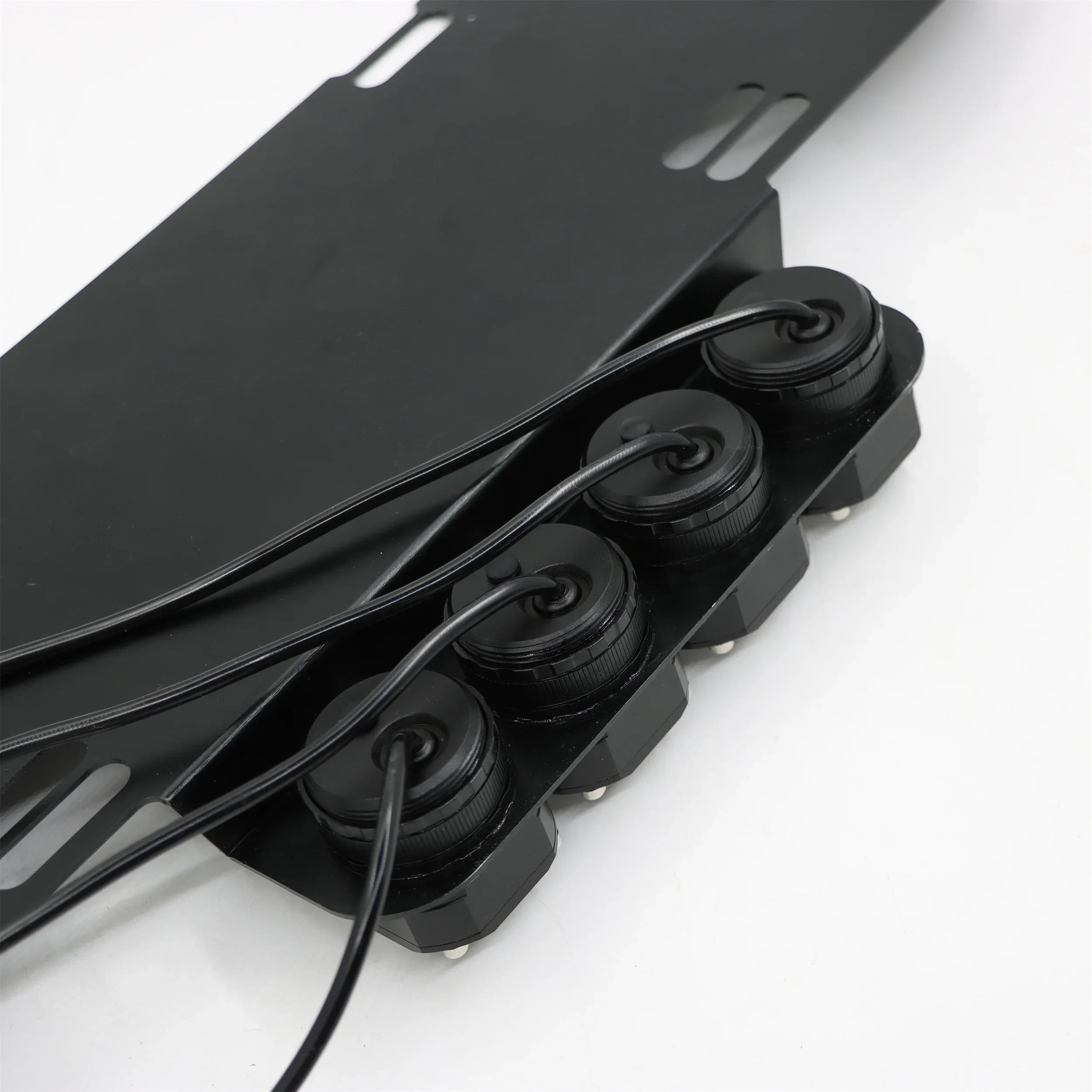 El más nuevo soporte de montaje del marco de la placa de matrícula delantera estroboscópica de doble color con mango de cable remoto - imagen 5