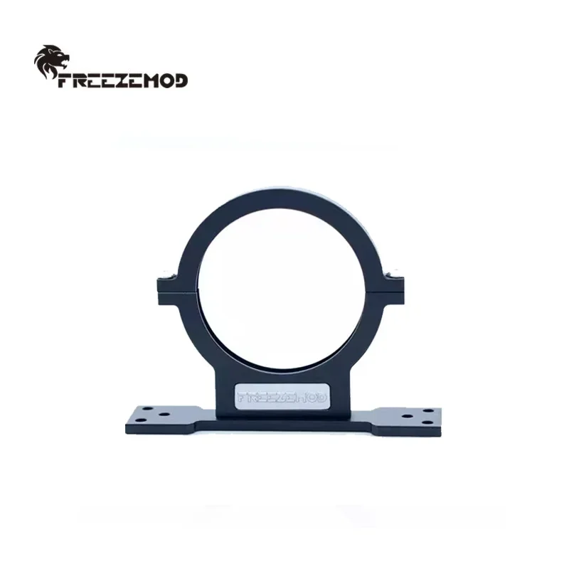 Hebilla de montaje FreezeMod para depósito cilíndrico OD50/60MM, SXKJ-CO, soporte de aluminio completo para refrigeración por agua negro/plateado, - imagen 4