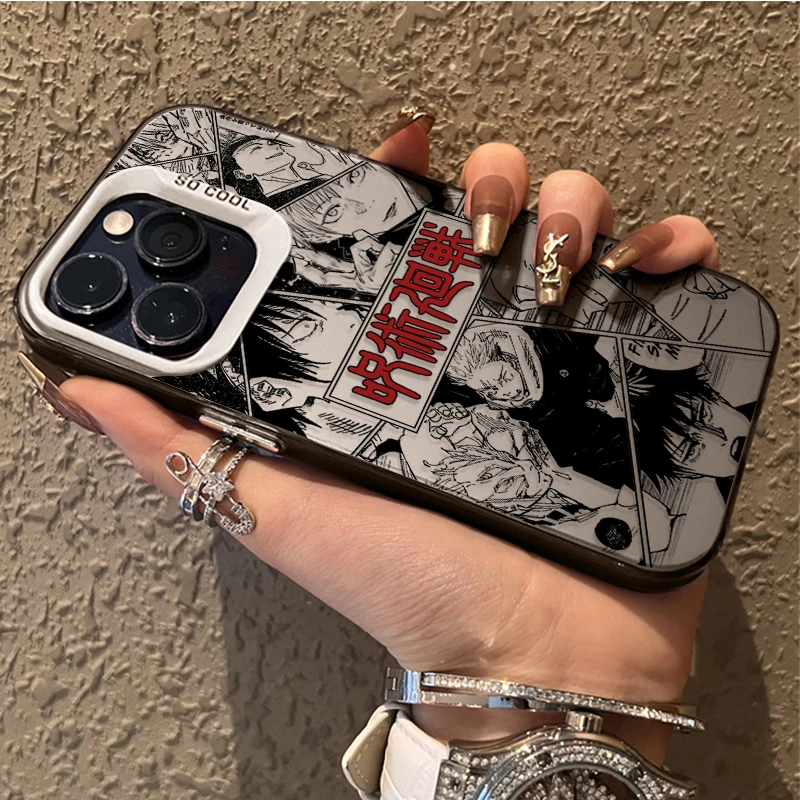 Cool Comic Jujutsu Kaisen funda de teléfono para iPhone 17 Air 16 15 11 12 14 13 Pro Max XS X XR Plus 8 7 SE 2020 contraportada a prueba de golpes - imagen 4