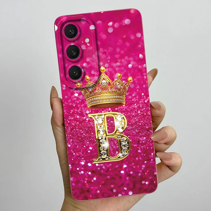 Para Samsung Galaxy A16 A26 A36 A56 funda corona letras fundas de teléfono blandas para Samsung A 16 A 56 4G 5G protección de cámara contraportada - imagen 3