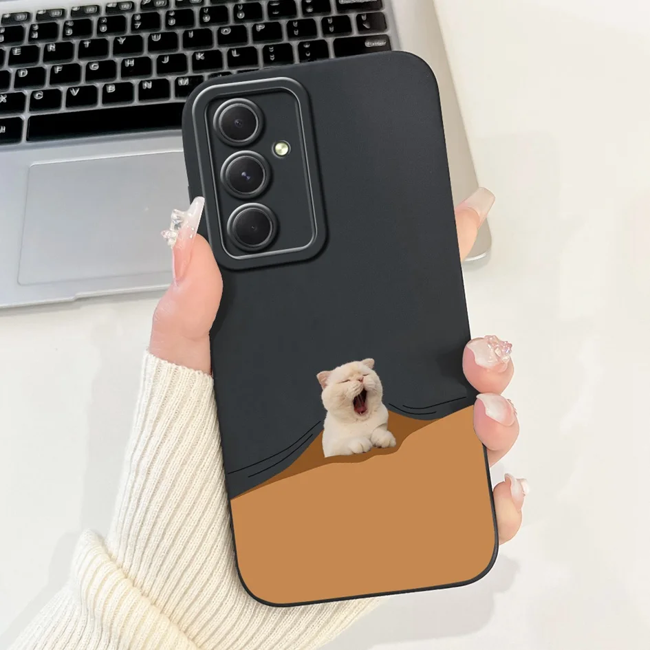 Funda de silicona suave para Samsung A35 A55, cubierta trasera mate para Samsung A25, A15, A 55 - imagen 3