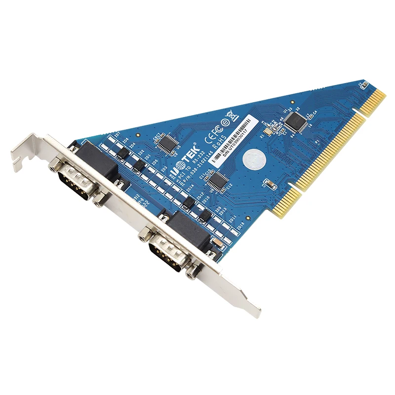 UOTEK-tarjeta de serie PCI a RS-232, convertidor de 2 puertos RS232 a PCI, adaptador DB9 COM, UT-7702 - imagen 2