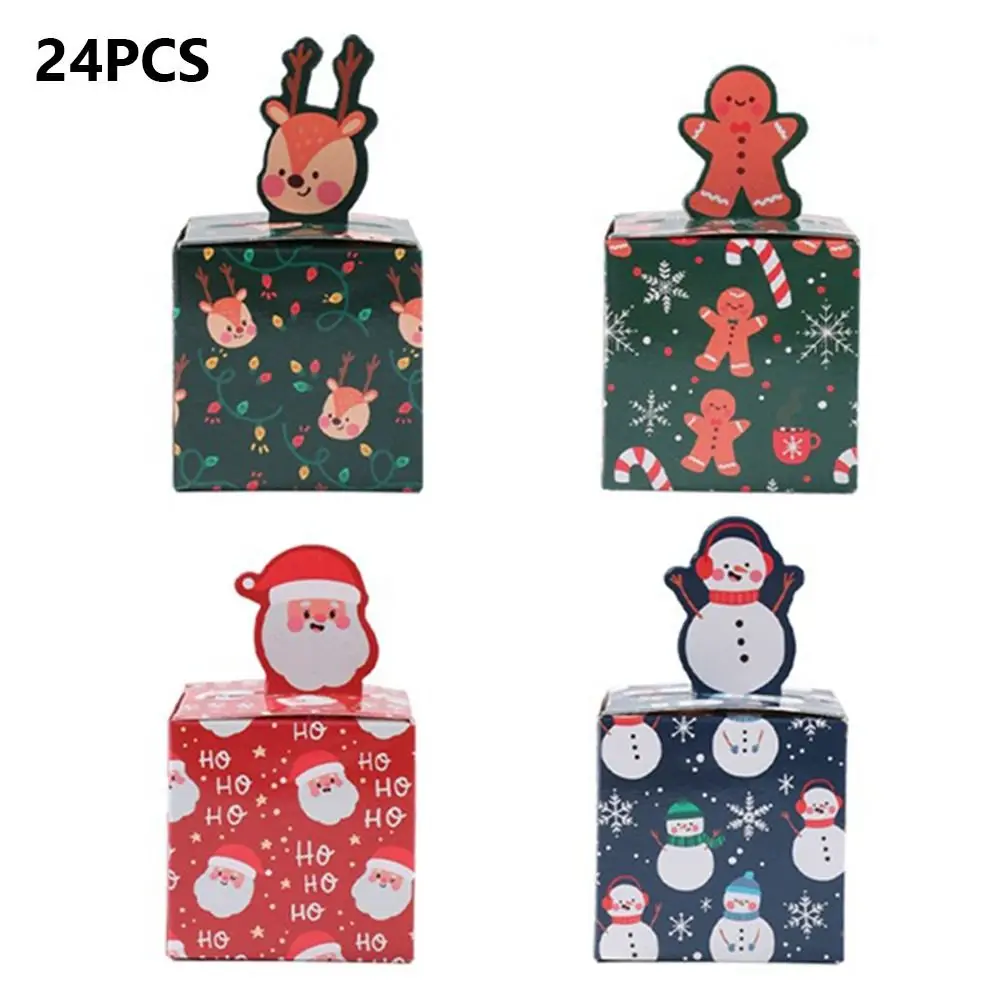 Nueva caja de regalo de Navidad de papel, serie de libros mágicos, diseños de libros, cajas de papel de embalaje, caja de dulces Multicolor, Navidad - imagen 3