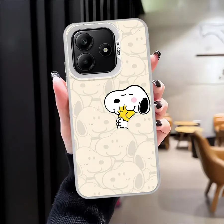 Funda trasera de teléfono para Xiaomi Redmi Note 10s 9s 11s 14 Pro Plus 13 12 11 12s 10Lite Lovely S-S-noopyS - imagen 2