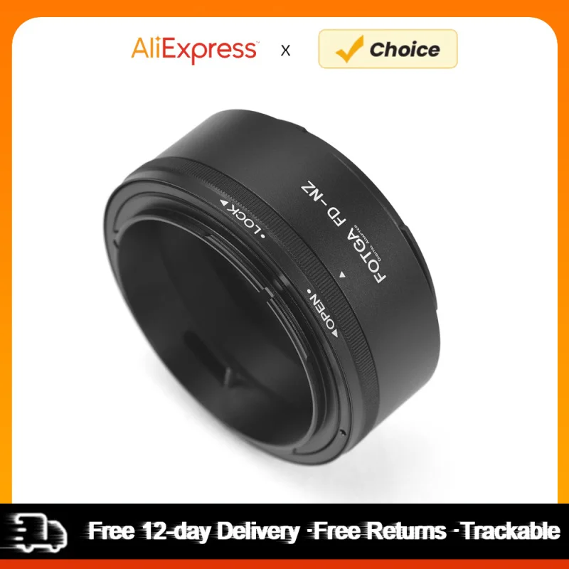 FOTGA anillo adaptador de montaje de lente de alta precisión, aleación de aluminio para lente de montura Canon FD a cámara Nikon Z6 Z7 Z50 z-mount