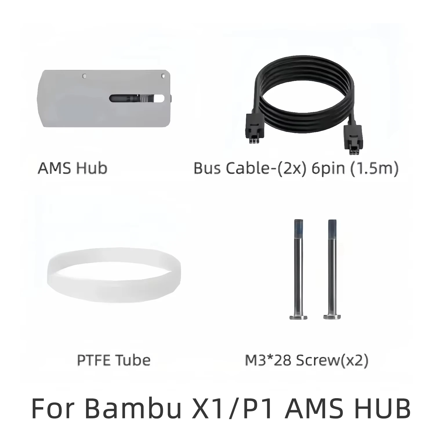 Para Bambu Lab AMS Hub expansión conexión AMS para impresoras Bambu serie X1/P1 unidad AMS máxima AMS 16 canales para Bambu X1C/P1S - imagen 3