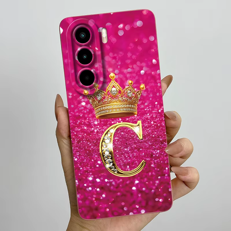 Para Itel Power 70 P673L P70 funda de lujo corona letras pareja fundas de teléfono suaves para Itel Power70 P 70 protección de cámara contraportada - imagen 5