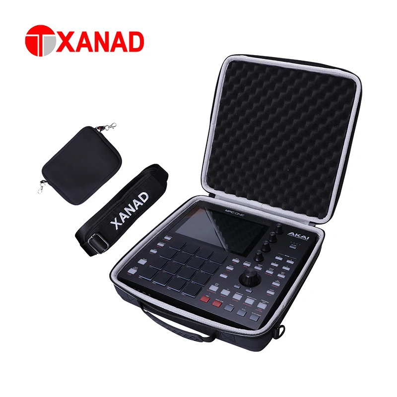 XANAD Estuche rígido de EVA para Akai Professional MPC One Bolsa de almacenamiento de transporte protectora con correa de hombro externa