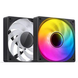 JONSBO SL-120 Ventilador 120 mm ARGB PWM Silencioso Blanco/Negro