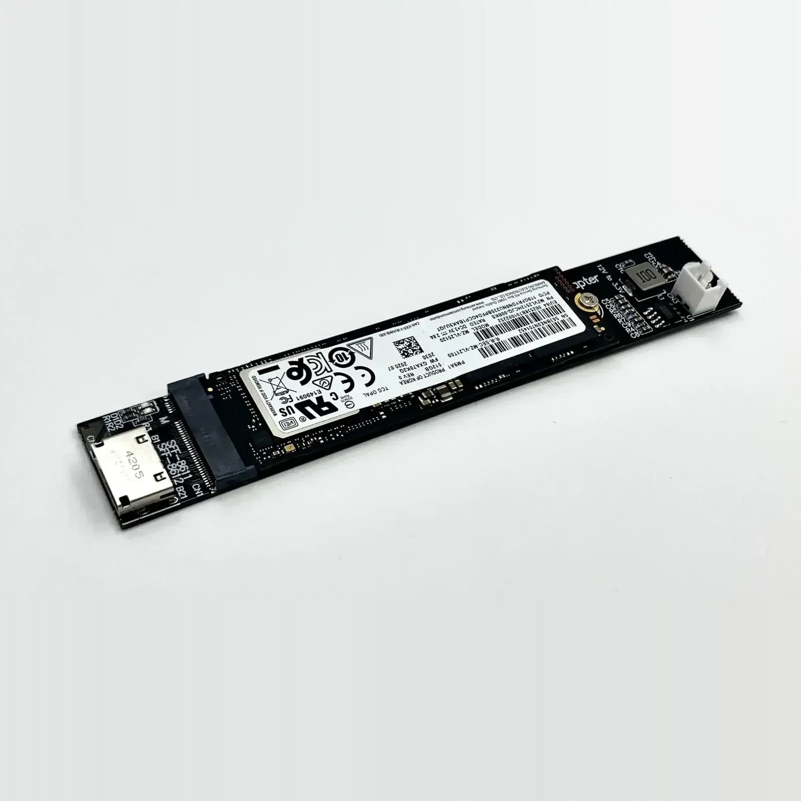 ADT nuevo 64Gbps para SFF-8611/8612 OCuLink a NVMe m-key 2230 2242 2260 2280 M.2 SSD tarjeta adaptadora PCIe 4,0x4 Gen 4 tarjeta convertidora - imagen 5