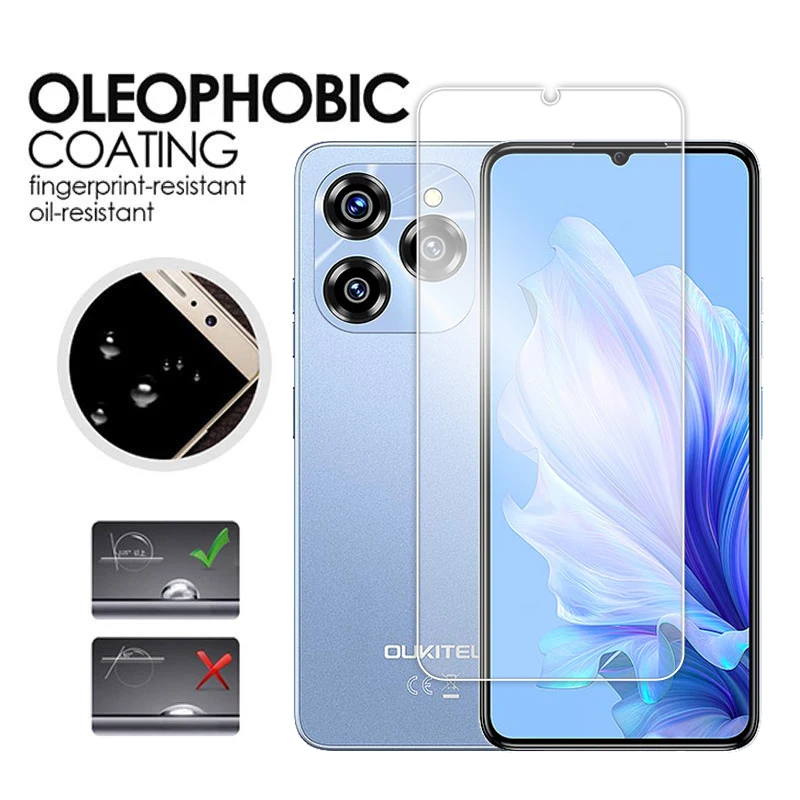 Para Oukitel C50 vidrio para Oukitel C50 5G vidrio templado 6,8 pulgadas transparente HD Protector de pantalla para Oukitel C50 película de lente - imagen 5