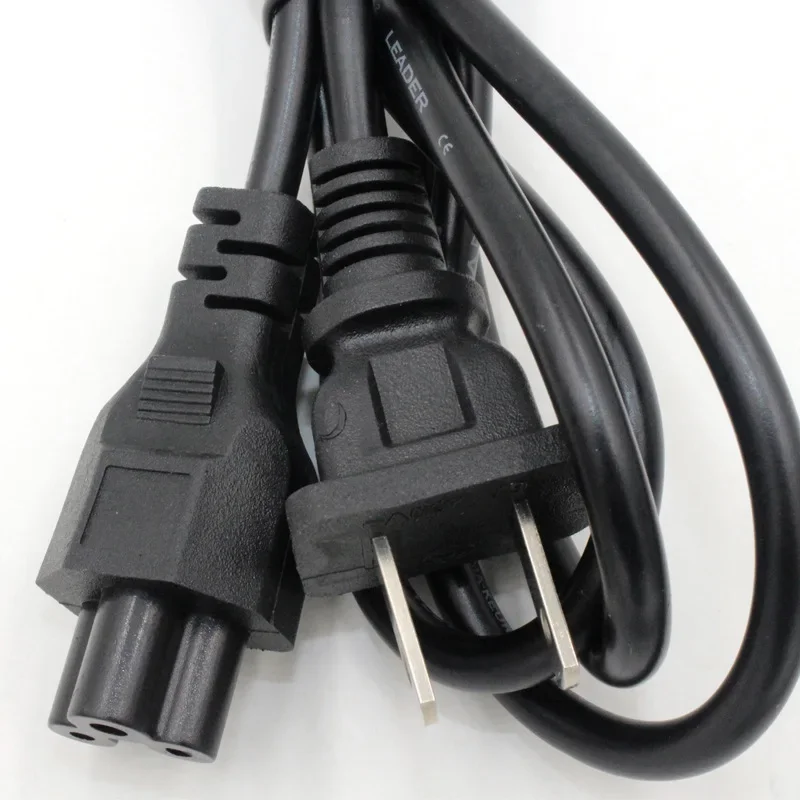 Cargador de batería de red de 3 clavijas, Cable adaptador de fuente de alimentación, enchufe de Cable de CA para PC, portátil, Notebook, Cable de enchufe UE y EE. UU. - imagen 2