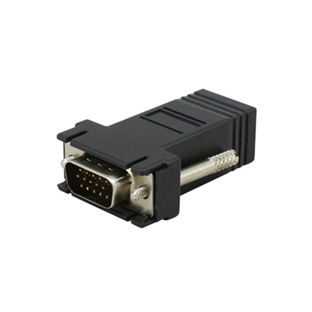 Adaptador Vga a RG45, puerto serie a adaptador RJ45, transmite señal VGA, puerto serie, señal a través del cable de red