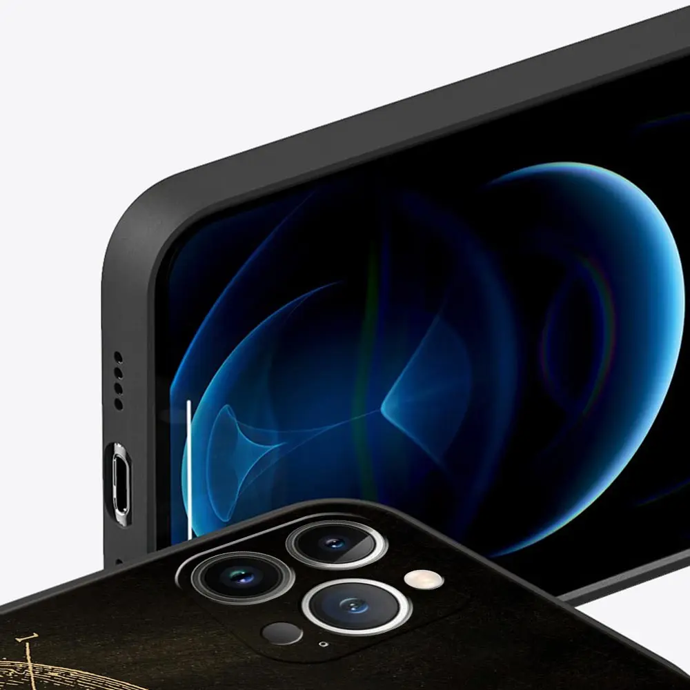 Funda de teléfono con forma de corazón y cuerpo de pizarra con esqueleto de anatomía para iPhone 13, 15, 14, 12, 11 Pro MAX XR X SE XS 7 8 Plus, funda protectora suave - imagen 4