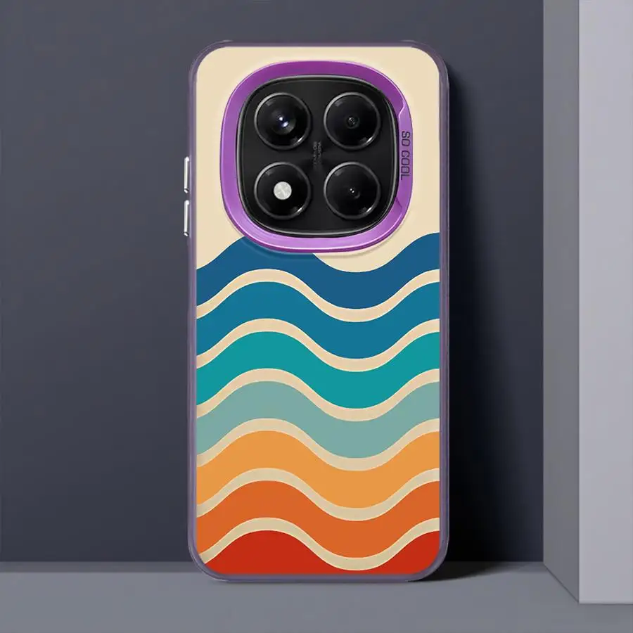 Funda trasera de teléfono para Xiaomi Redmi Note 13 12 11 14 Pro Plus 10Lite 12s 9s 10s 11s rayas Retro - imagen 4