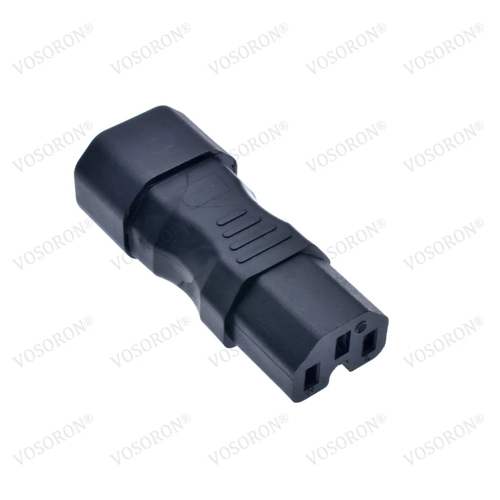 Adaptador de corriente hembra IEC 320 C14 macho a C15 enchufe adaptador de CA IEC 3 polos macho a hembra convertidor de CA recto 10A 250V * - imagen 5