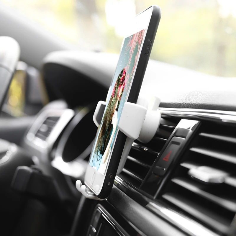 Soporte de gravedad para coche, Clip de ventilación de aire para teléfono, soporte para móvil, soporte para teléfono inteligente, GPS para iPhone 16 15 Xiaomi Redmi Samsung - imagen 5