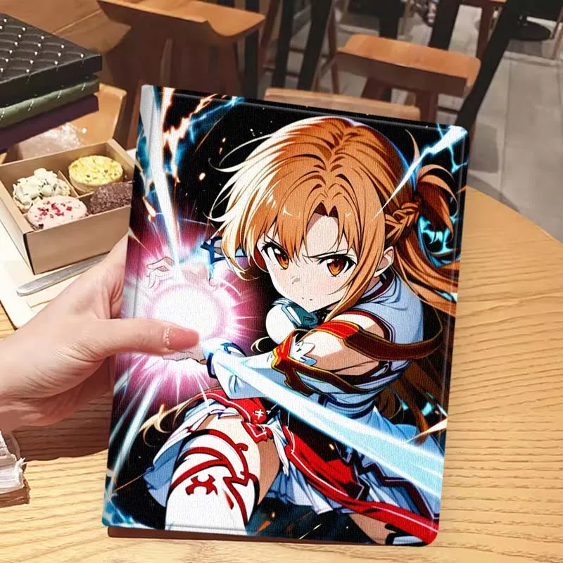 Anime Yuuki Asuna para iPad Pro Air Mini 1 2 3 4 5 6 7 7th 8th 9th M2 10,2 9,7 10,5 10,9 11 12,9 13 pulgadas funda para tableta - imagen 5