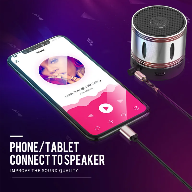 Adaptador de Cable de Audio auxiliar USB tipo C a conector de 3,5mm para auriculares, altavoz, Cable auxiliar para coche, Cable convertidor tipo C de 1,5 M - imagen 2